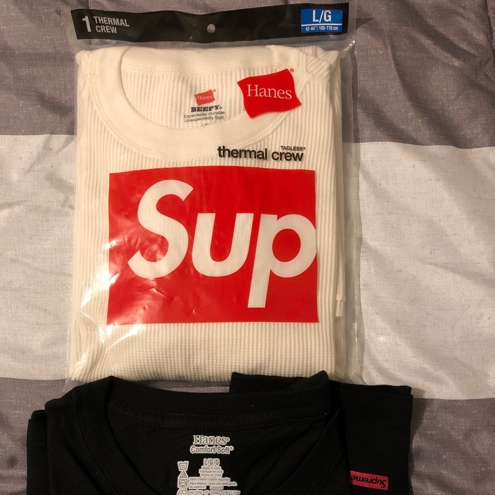 Supreme x Hanes Thermal